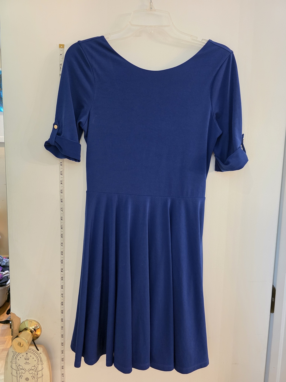 Express Navy Blue Scoop Neck Dress